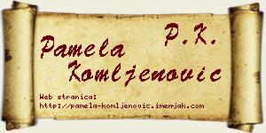Pamela Komljenović vizit kartica